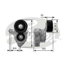 Gates DriveAlign Tensioner Unit - T38421