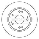 Borg & Beck Brake Disc Pair  - BBD4520 fits Honda Accord VIII 02/03-