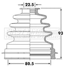 First Line Cv Joint Boot Kit  - FCB6260 fits Mazda 3