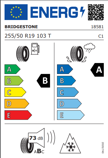 Bridgestone 255 50 19 103T A005 Weather Control tyre