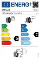 Nankang 195 60 16 99H CW-20 tyre