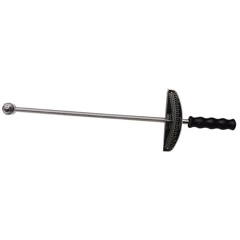 Beam Style Torque Wrench, 1/2" Sq Dr, 460mm, 0 - 21kg-m/0 - 150lb-ft
