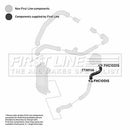 First Line Turbo Hose  - FTH1116 fits VAG A2 00-06,Polo 1.4D 02-09