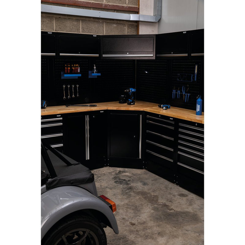 BUNKER Modular Hardwood Worktop for Corner Cabinet, 865mm