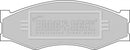 Borg & Beck Brake Pad Set - BBP1551 fits Nissan Serena (C23) 93-01