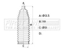 First Line Steering Gaiter Kit  - FSG3461 fits Skoda Rapid 12 -