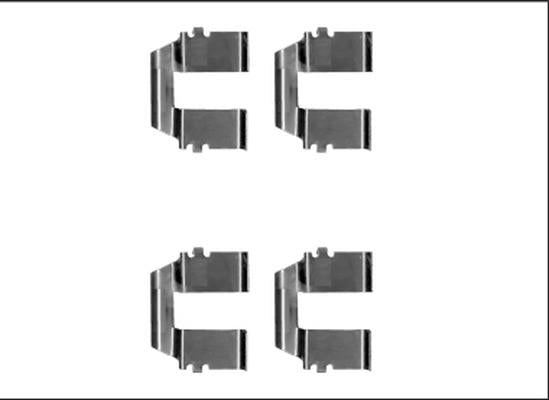 Textar Brake Pad Fitting Kit - 82539700