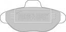 Borg & Beck Brake Pad Set - BBP1391 fits Fiat Cinque/Seicen 93-