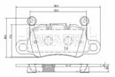 Borg & Beck Brake Pad Set - BBP2636 fits 911 (991) 3.8 Turbo 09/13-12/16