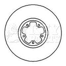 Key Parts Brake Disc Pair  - KBD4221 fits Ford.trans V 2.3i, 2.4TD 00-06