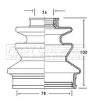 First Line Cv Joint Boot Kit  - FCB2106 fits Toyota - Outer