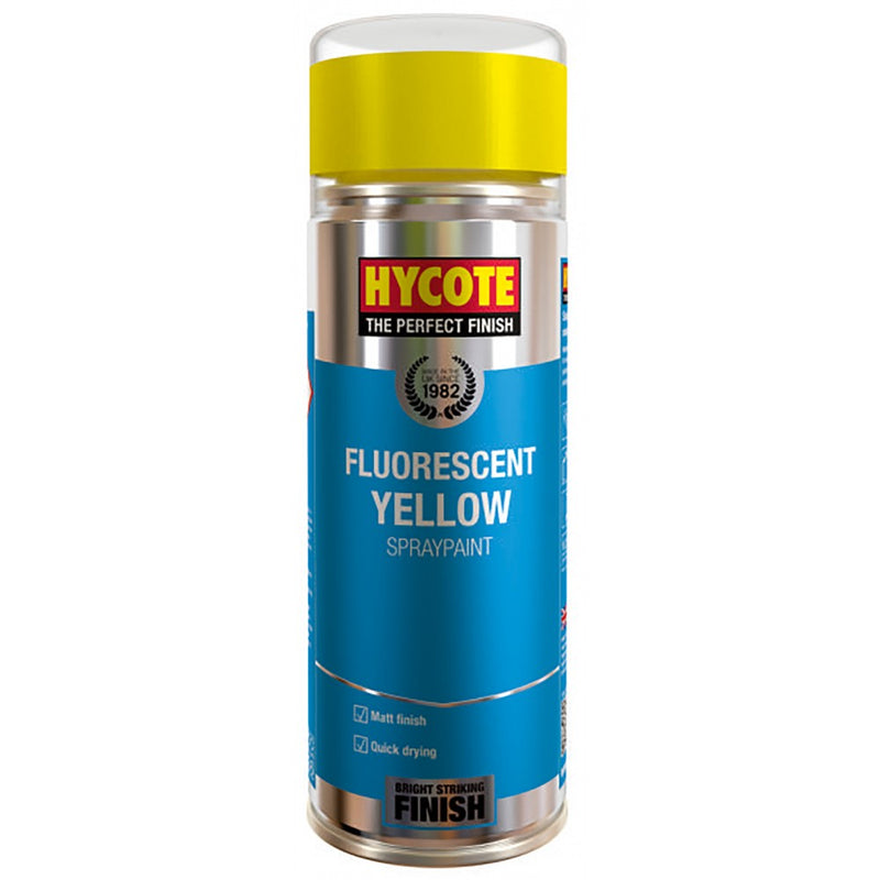 Hycote XUK472 Fluorescent Paint Yellow 400ml