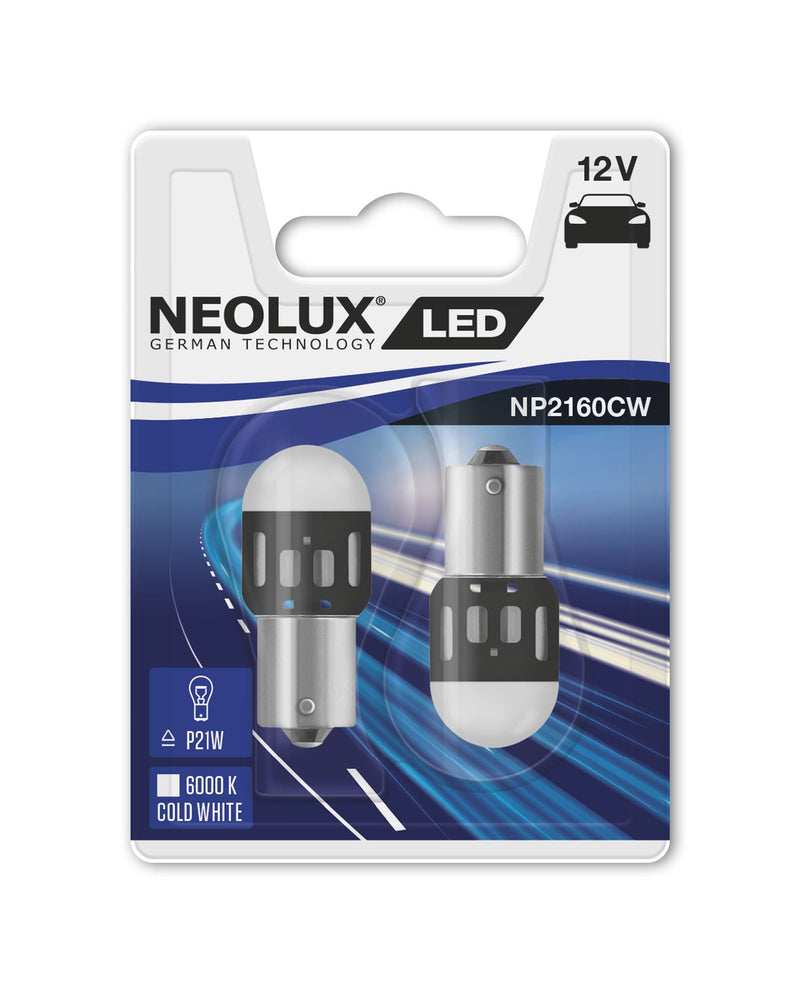 Neolux NP2160CW-02B LED 12v BA15s (382) Cool White Twin blister