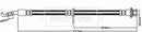 Borg & Beck Brake Hose  - BBH8236 fits Lexus LS460 08/06-