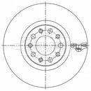 Borg & Beck Brake Disc Pair  - BBD5534 fits Giulia 2.0, 2.2 D 10/15-