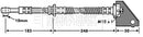 Borg & Beck Brake Hose Part No -BBH7463