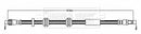 Borg & Beck Brake Hose  - BBH8683 fits Merc C-Class 205 12/13>
