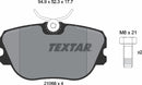 Textar Brake Pad Set - 2106804