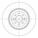 Borg & Beck Brake Disc Pair  - BBD5407 fits Fiat Gd.Punto 1.4 Abarth 7/08-