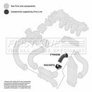 First Line Turbo Hose  - FTH1236 fits PSA 407 1.6HDi 16V 04-