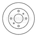 Borg & Beck Brake Disc Pair Part No -BBD4941