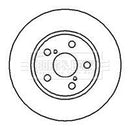 Borg & Beck Brake Disc Pair Part No -BBD5106