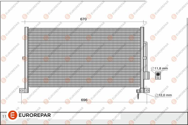 Eurorepar Air Conditioning Condenser - 1609637780