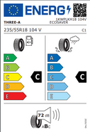 Three-A 235 55 18 104V Ecosaver tyre
