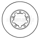 Borg & Beck Brake Disc Pair  - BBD5232 fits Nissan Cabstar 3.5t 06-