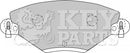 Key Parts Brake Pad Set - KBP1722 fits Citroen C5 2.0,2.0HDi 2001-