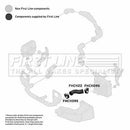First Line Turbo Hose  - FTH1122 fits VAG A4 1.9D 2.0D 01-05 AVB+