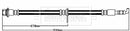 Borg & Beck Brake Hose  - BBH8546 fits TOYOTA Aygo 05/14-