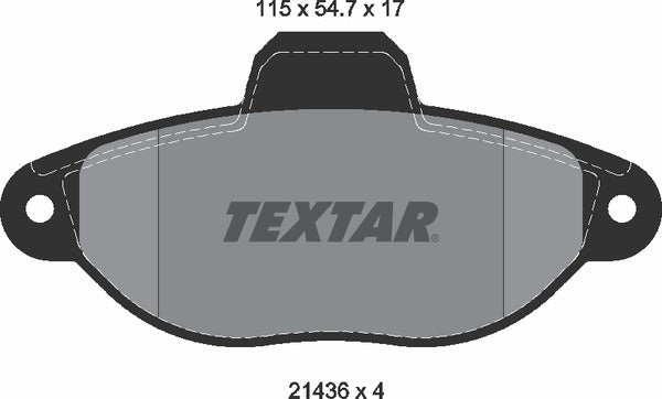 Textar Brake Pad Set - 2143602