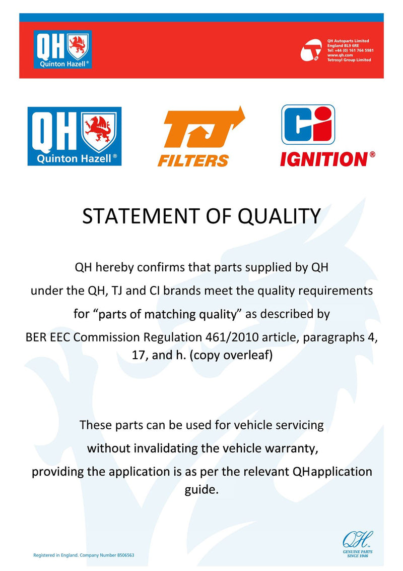 Quinton Hazell Air Filter - QFA0586