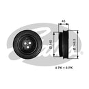 Gates DriveAlign Torsional Vibration Damper - TVD1138