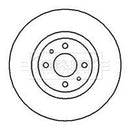 Borg & Beck Brake Disc Pair  - BBD4056 fits Lancia Thema, Delta HF 88-