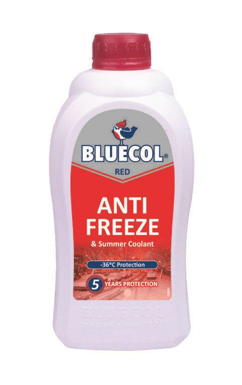 Bluecol Red 5 Year Antifreeze & Coolant - 1L