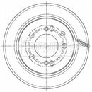 Borg & Beck Brake Disc Pair  - BBD5474 fits S'yong Kyron,Rexton 2.7xdi 05-