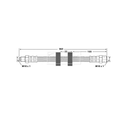 Borg & Beck Brake Hose Part No - BBH6870