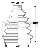 First Line Cv Joint Boot Kit Part No -FCB6277