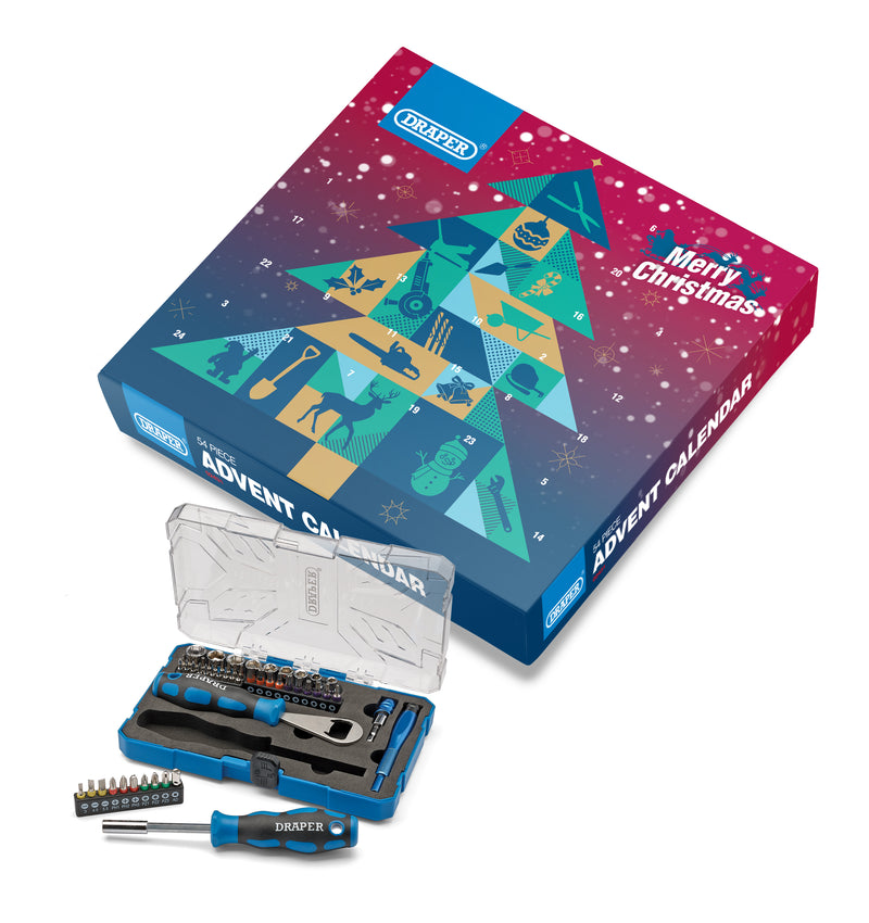 Draper Tools Christmas Advent Calendar Tool Set - 02431