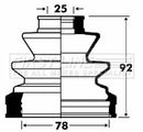 First Line Cv Joint Boot Kit  - FCB2868 fits Toyota Celica, Previa