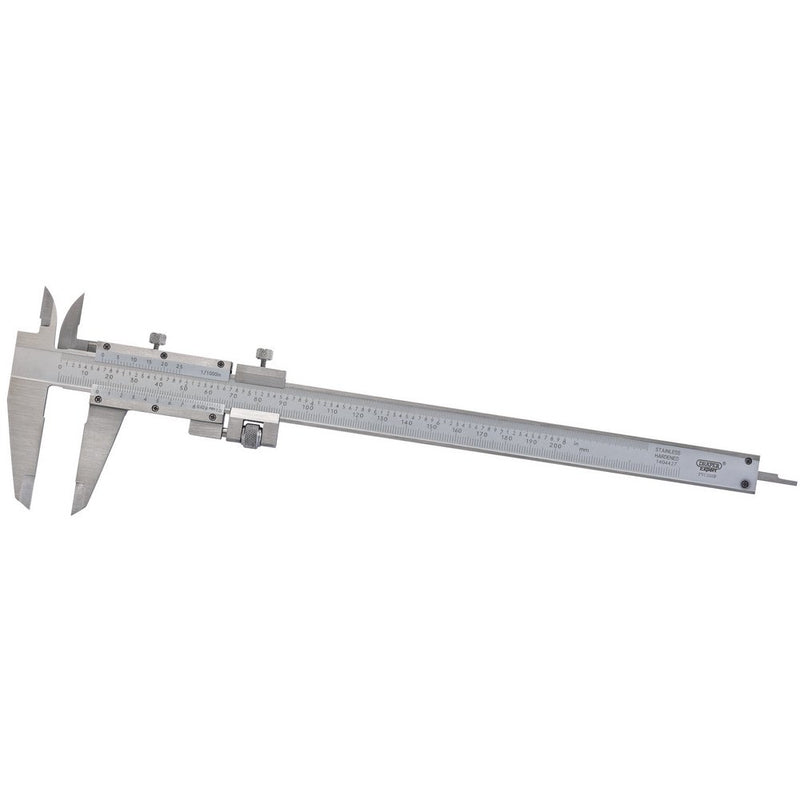 0 - 200mm or 8" Vernier Caliper with Fine Adjustment