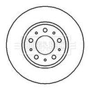 Borg & Beck Brake Disc Pair  - BBD4940 fits Volvo 940,960 +ABS 90-93