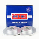 Borg & Beck Brake Disc Pair  - BBD4300 fits Suzuki Agila,Wagon R 00-