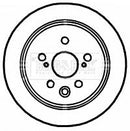 Borg & Beck Brake Disc Pair  - BBD4714 fits Lexus IS220 05-