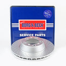Borg & Beck Brake Disc Single  - BBD6047S fits Porsche 911(996,997) 06/00-