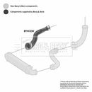 Borg & Beck Turbo Hose  - BTH1330 fits Merc 211 E200 Komp 1.8 02-09