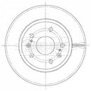 Borg & Beck Brake Disc Pair  - BBD5441 fits Suzuki Swift +Cruise Ctl 9/11-