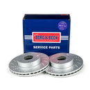 Borg & Beck Brake Disc Pair  - BBD4800 fits Mercedes C Class (W204) 07-
